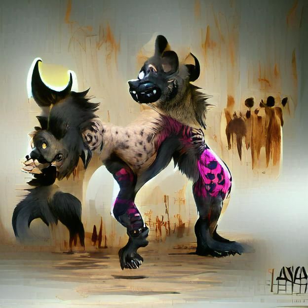 Devil Hyena Creature Design