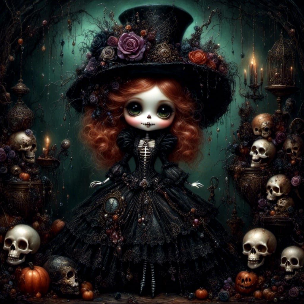 <lora:Dark Whimsy:1.0>Dark whimsical <lora:untitled:0.66> ot...