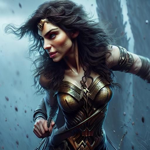 Half-Elf Ranger in Enchanted Forest: Fantasy Concept Art