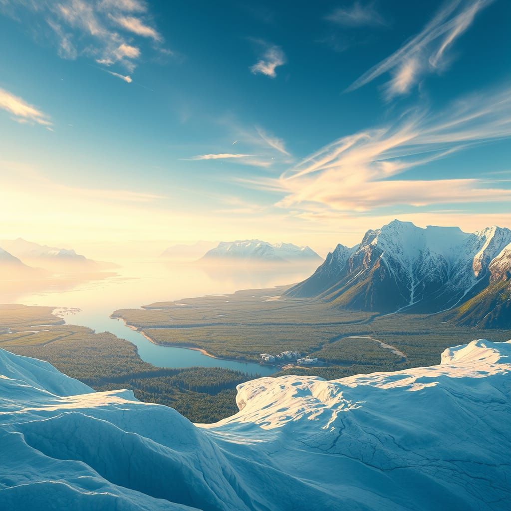 Ethereal Antarctica: A Lush, Green World Unveiled in Cinemat...