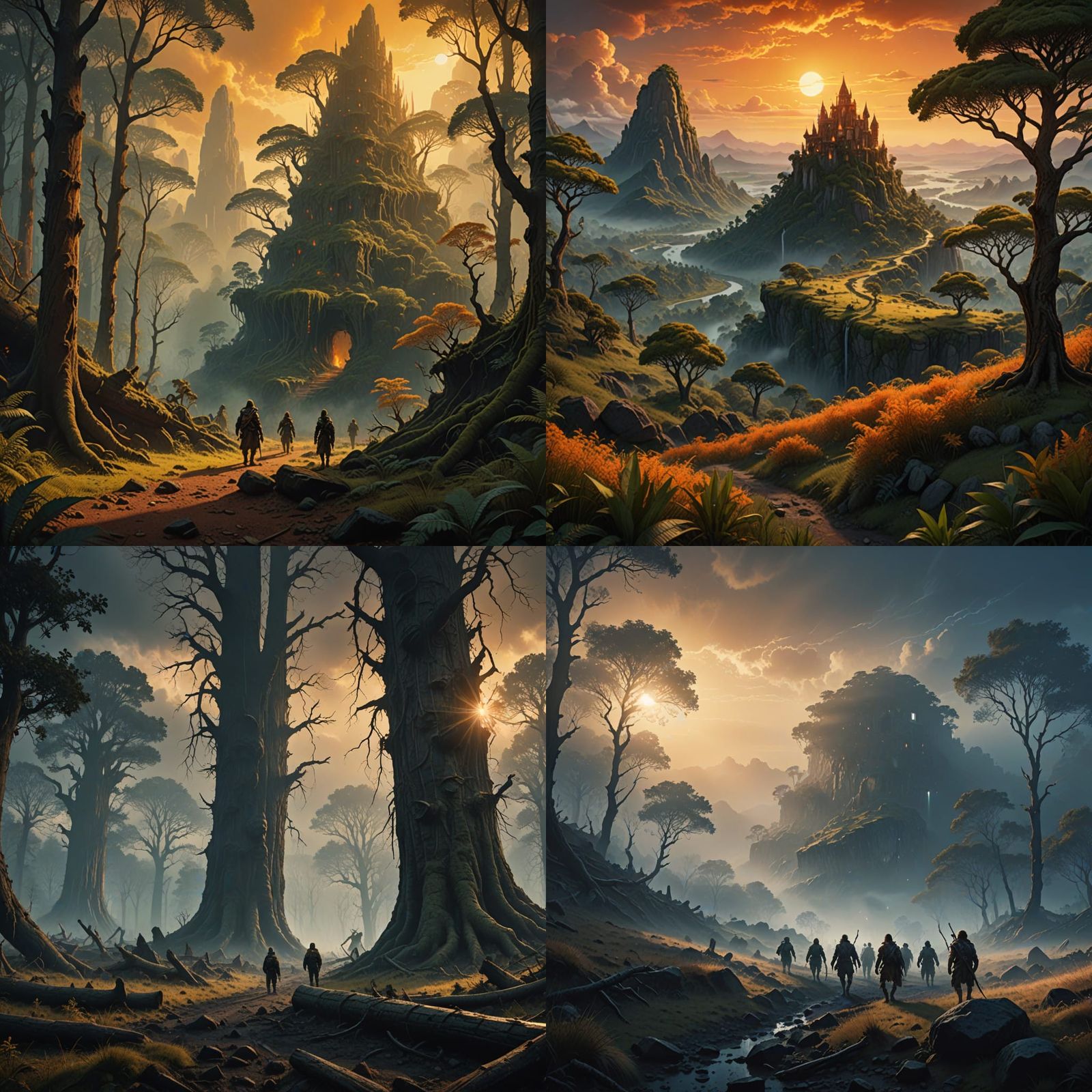 Epic Quest for Fire Cinematic Landscape