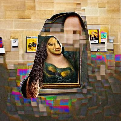 AI Rendition of the Mona Lisa