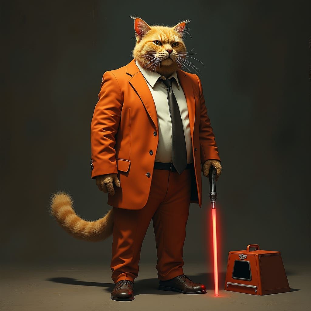 Furry Donald Trump Wields Sith Lightsaber