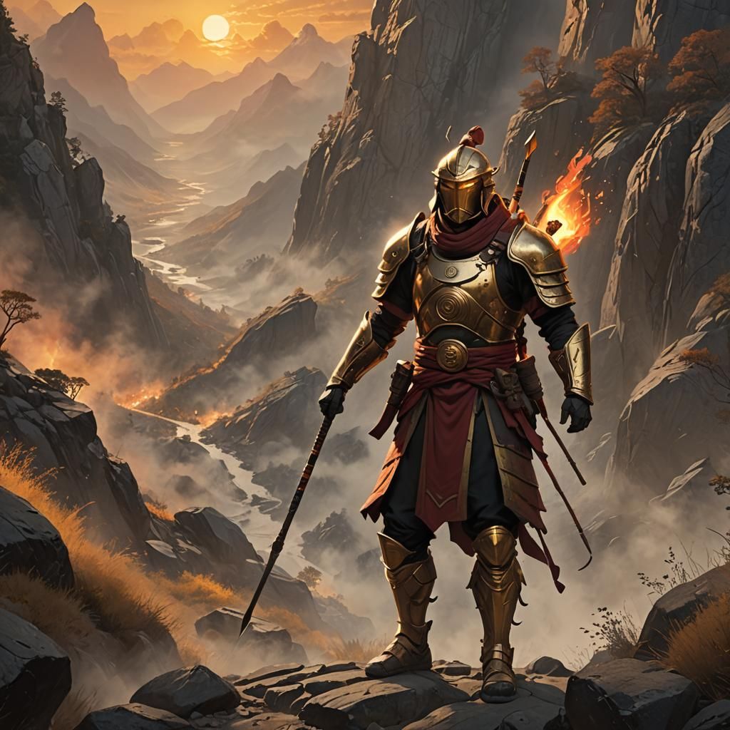 Fire Nation Soldier on Misty Mountain Trail