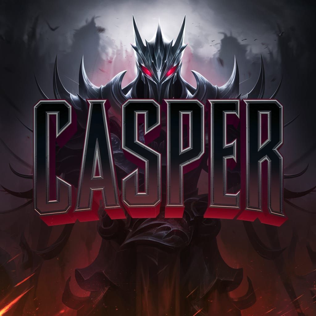 League of Legends Jhin-Themed Background with 3D Logo