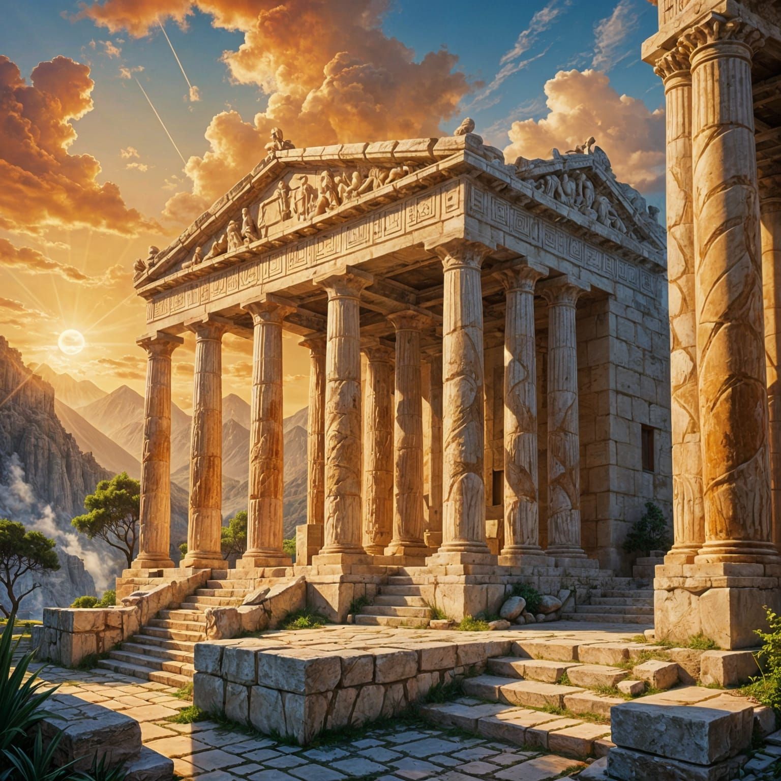 Mythical Greek Village of Gods