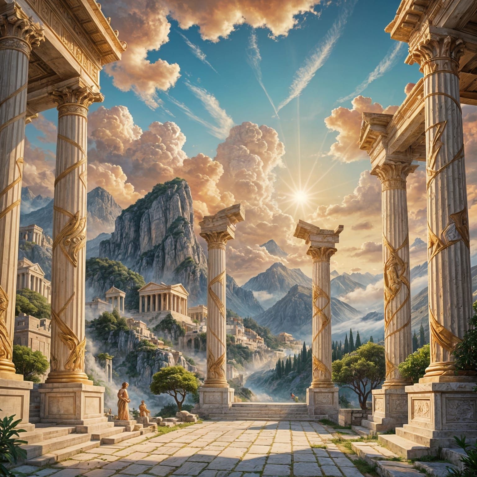 Magical Village of Greek Gods