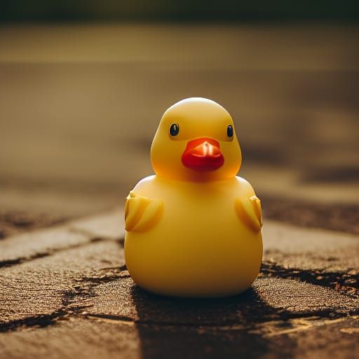 Classic Rubber Ducky in Natural Light