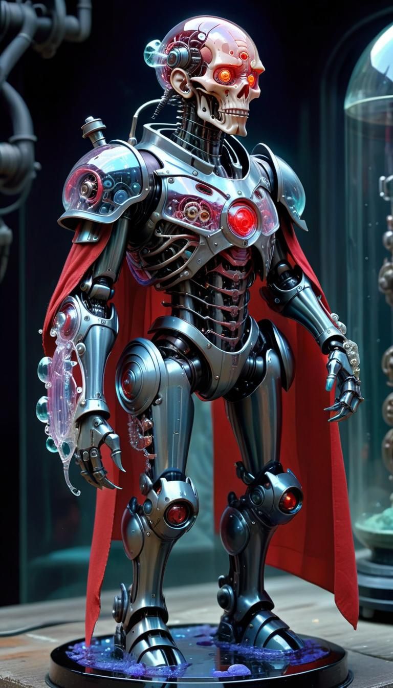 Disney-esque BioMech Warrior with Glass Armor