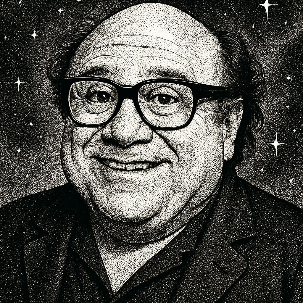Danny DeVito Cel-Shaded Digital Portrait