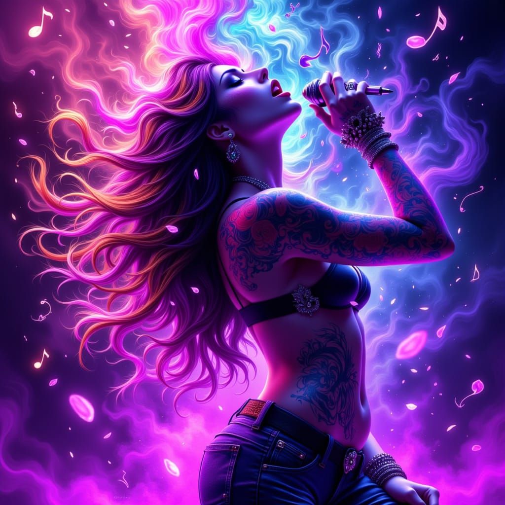 Enchanting Singer Bringing Music to Life