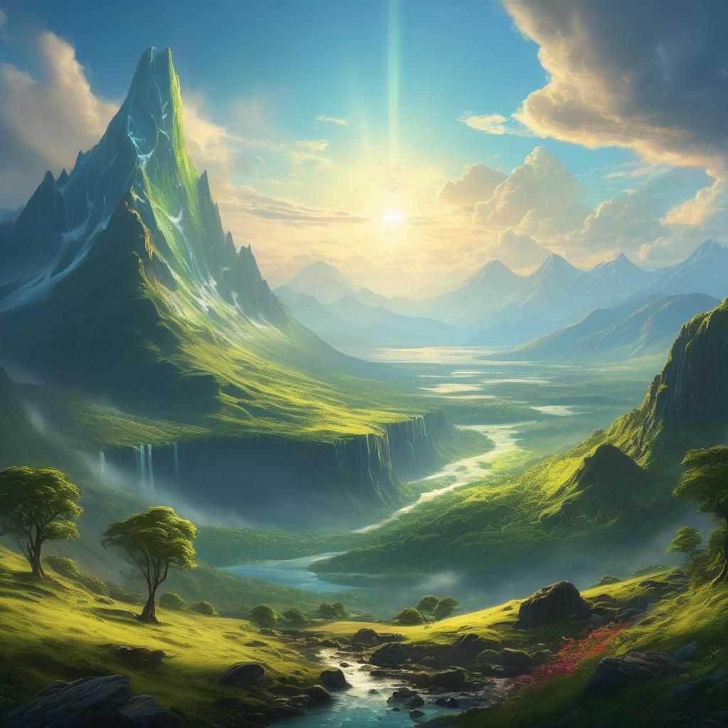 Heavenly Landscape Inspired by Frederic Edwin Church