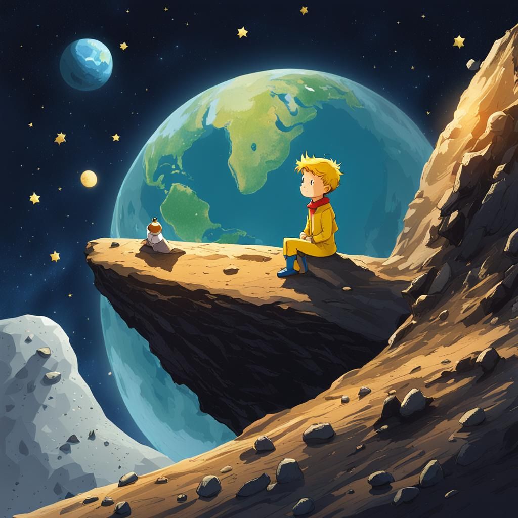 The Little Prince on Asteroid B612