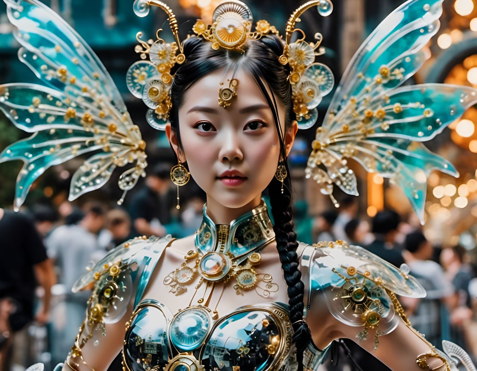 AI Generated Cyborg Character with LoRA Model