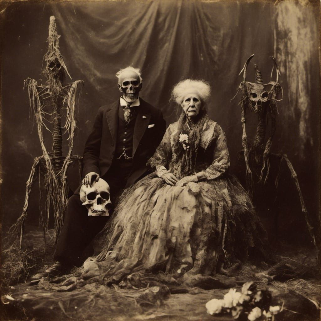 Vintage Macabre: Woman and Voodoo Doll