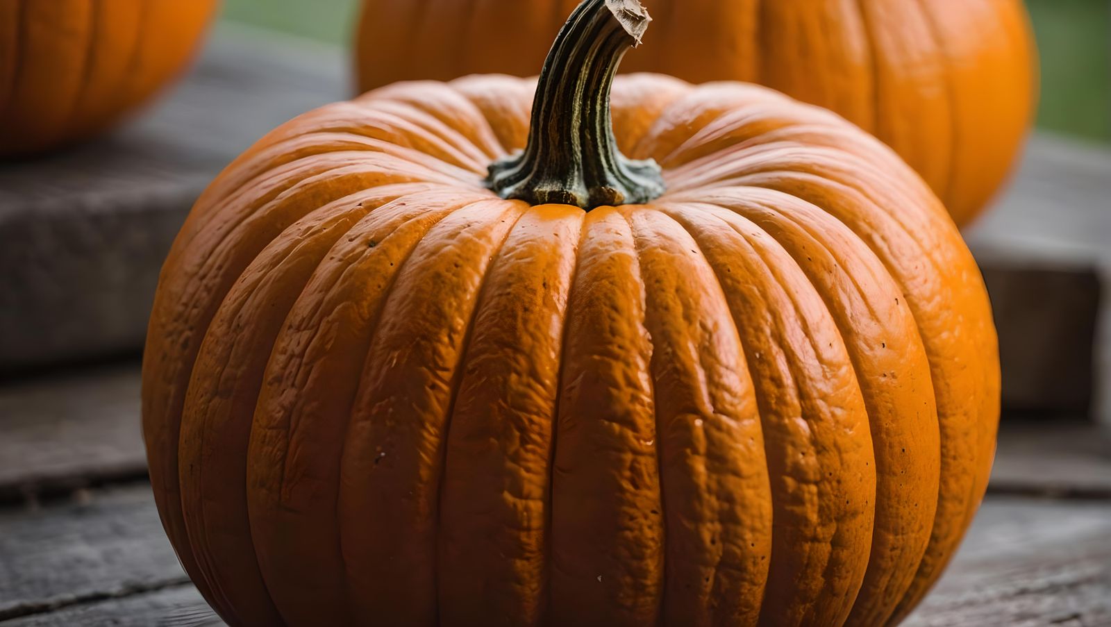 Pumpkin Close-up in Professional Photography Style
