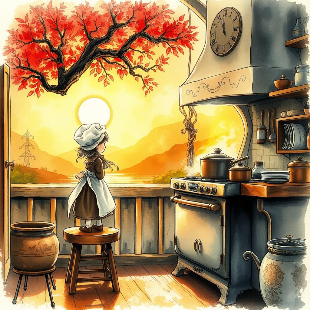 Piccola cuoca cresce