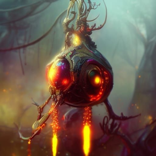 Steampunk Apple with Mechanical Gears in Unreal Engine