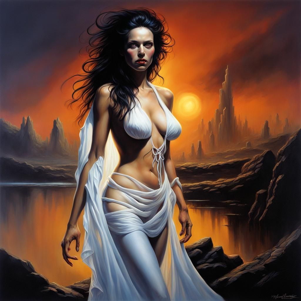 Fantasy Portrait in Gothic Style