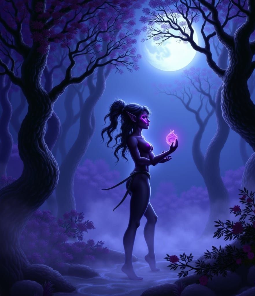 Enchanting Lilac Venom Character Design