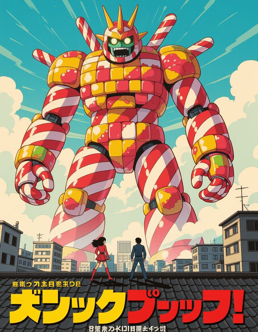 Candy Colossus Kaiju Movie Poster