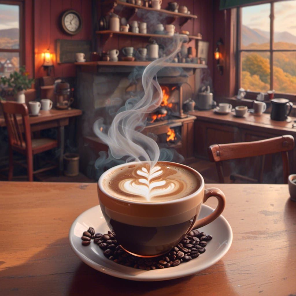 Stylized Coffee Cup Illustration