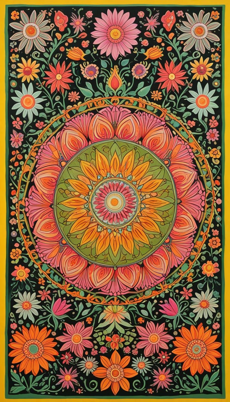 Psychedelic Concert Poster Art in 1968 Style