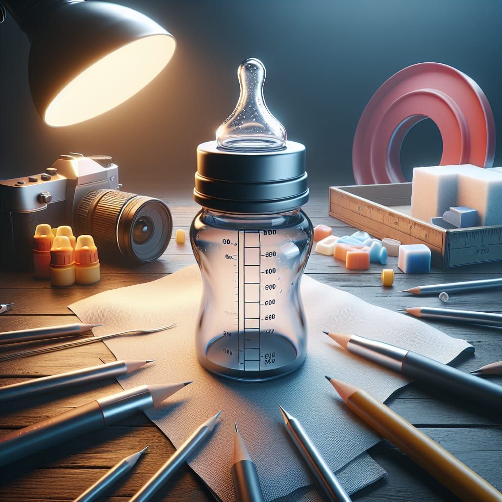 Hyperrealistic Baby Bottle with Integrated Heating