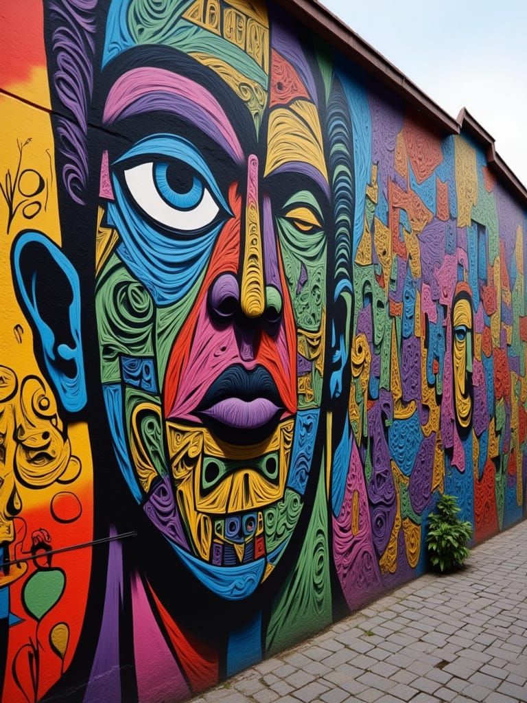 Graffiti Art Inspired by Haring and Basquiat