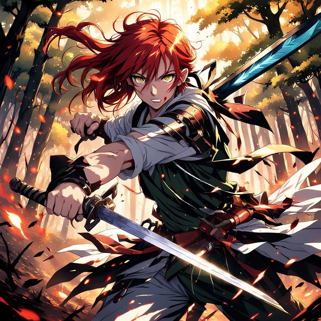 Fierce Fairy Defends Desolate Woodland: Anime Style