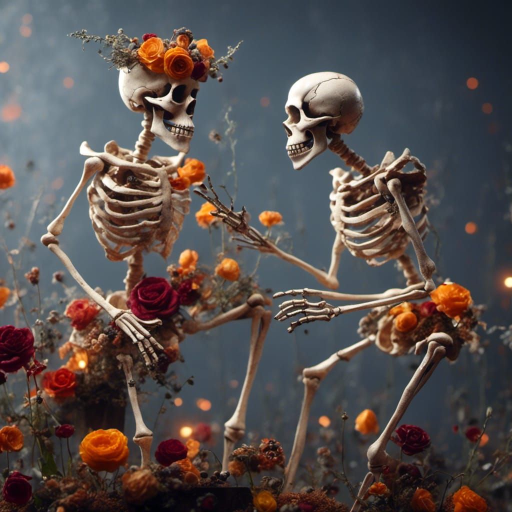 Skeletons Perform Rigoletto in Cute Style