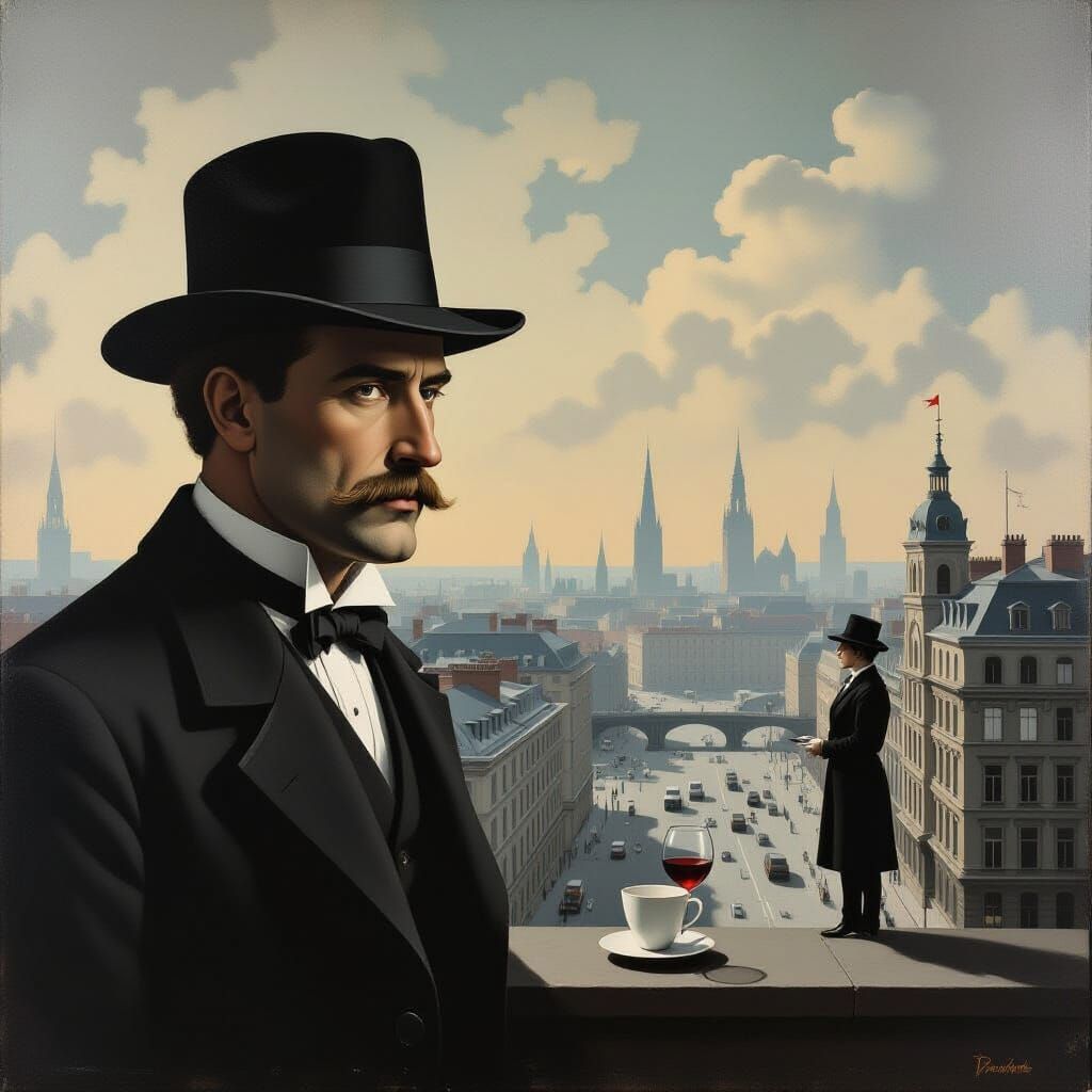 Surrealist Painting Evokes Dostoevskian Unease