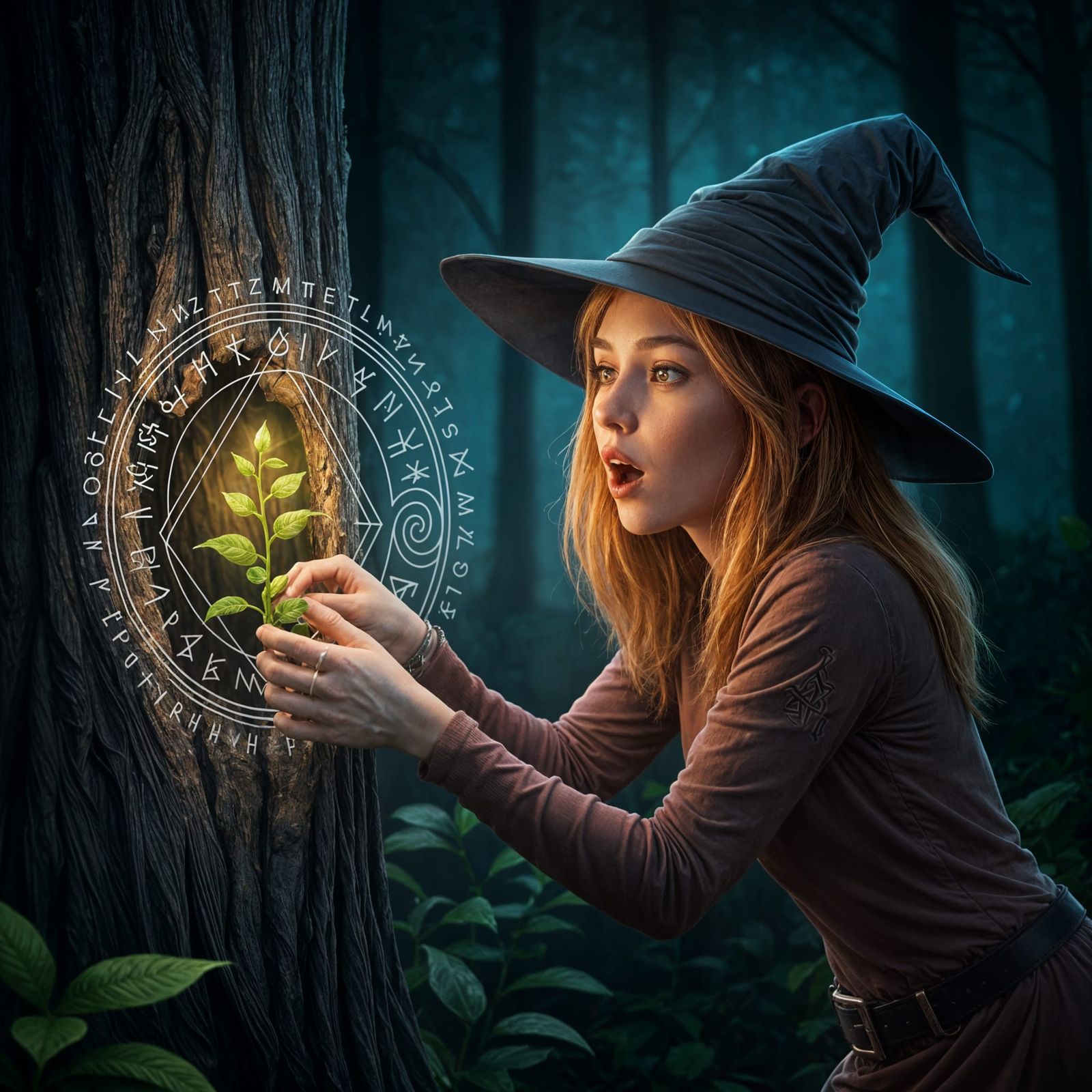 Mysterious Glowing Plant Discovered by Forest Witch