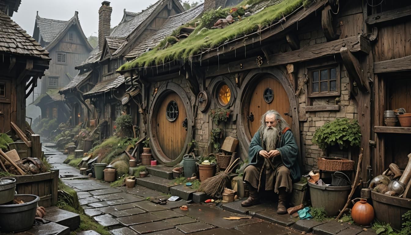 (brutalist architecture:1.1), cyberpunk cityscape, rainy and...