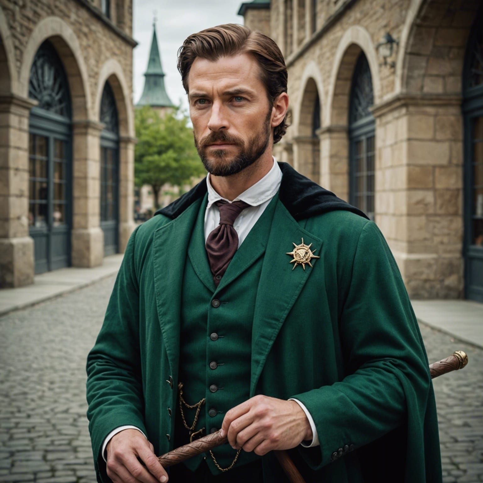 Handsome Wizard at Ilvermorny School