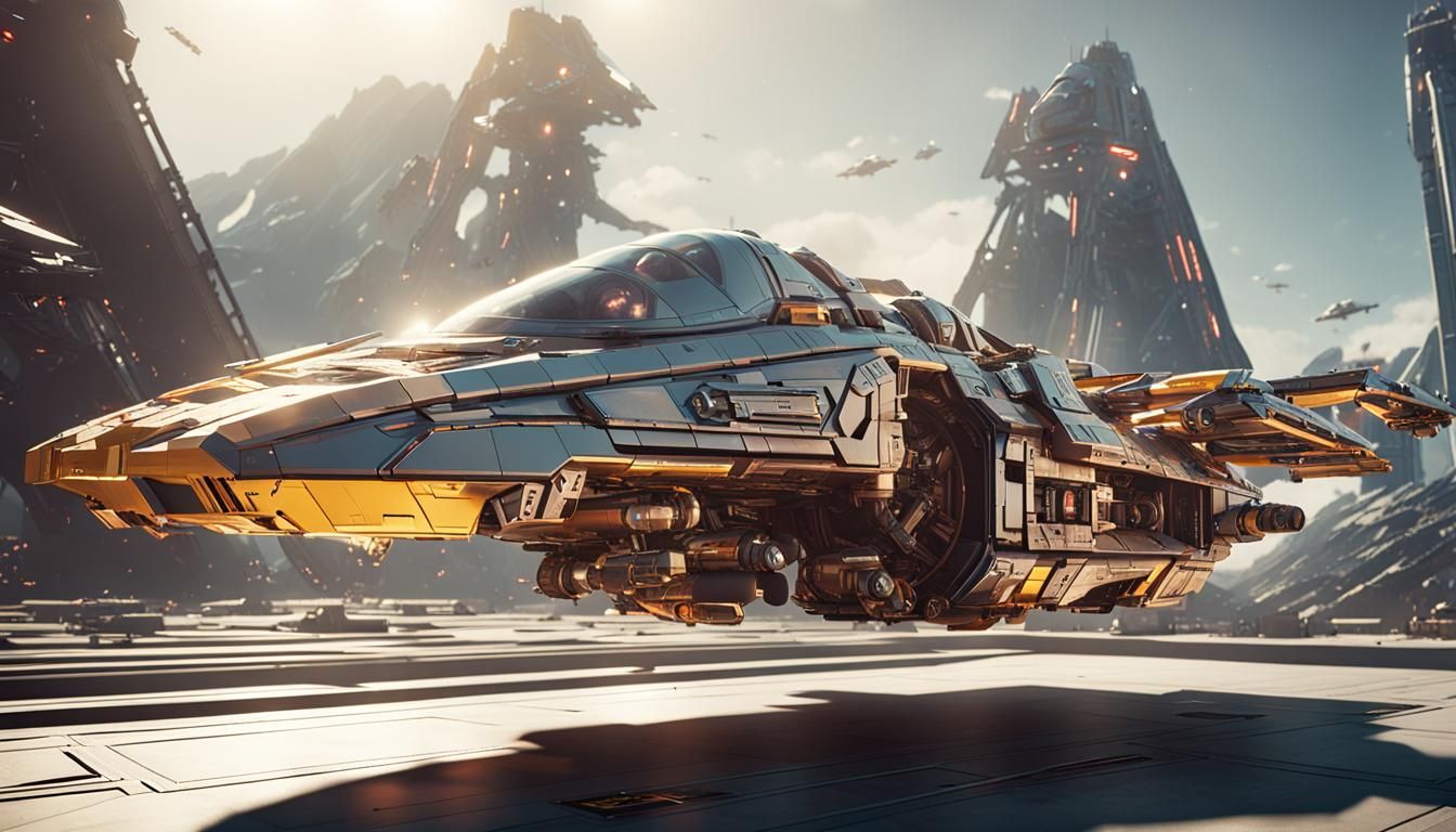 Ayrton Senna in Star Wars Sci-Fi Scene