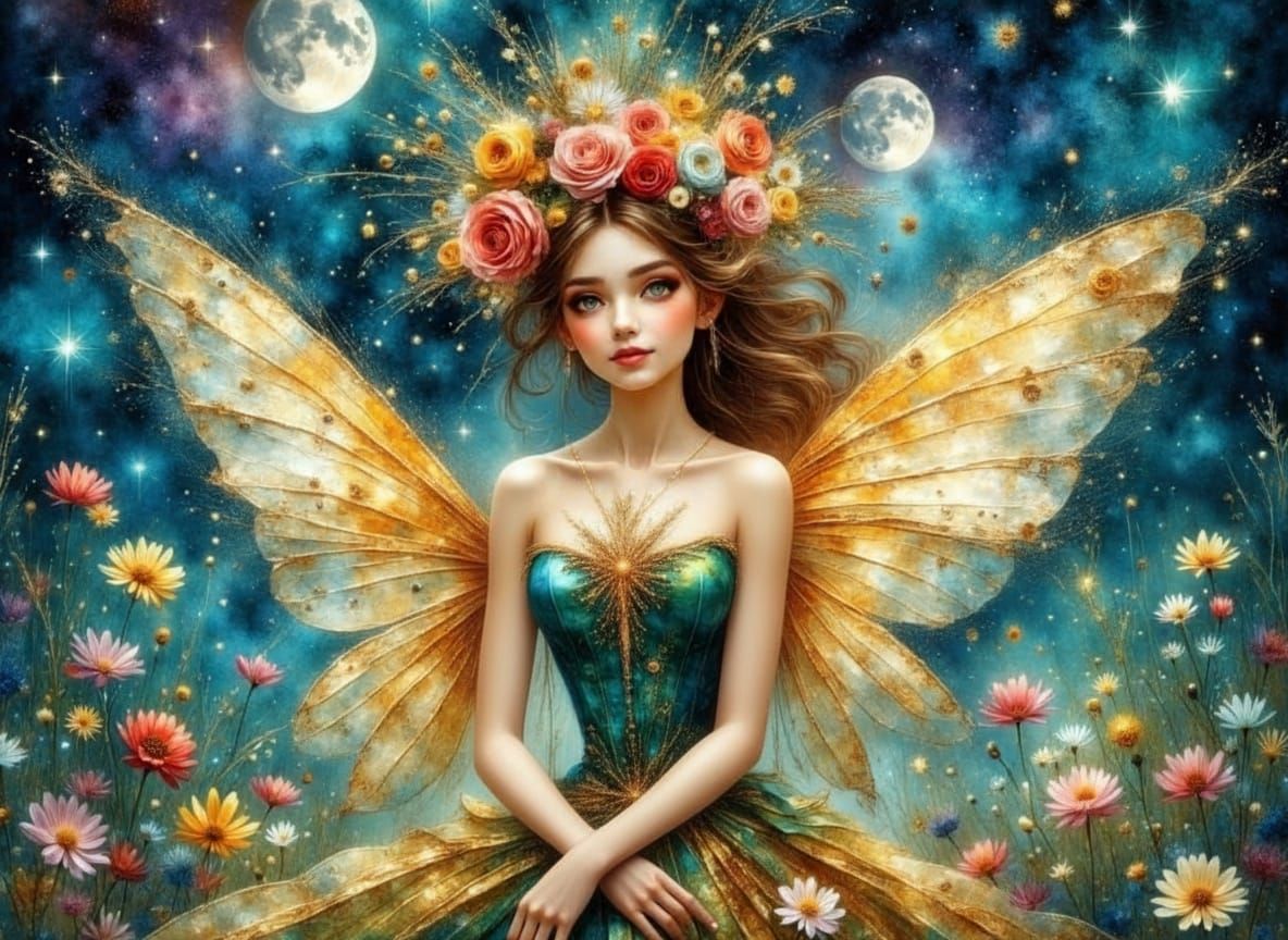 Fada Flora... A deusa romana da primavera e das flores, representando o renascimento.