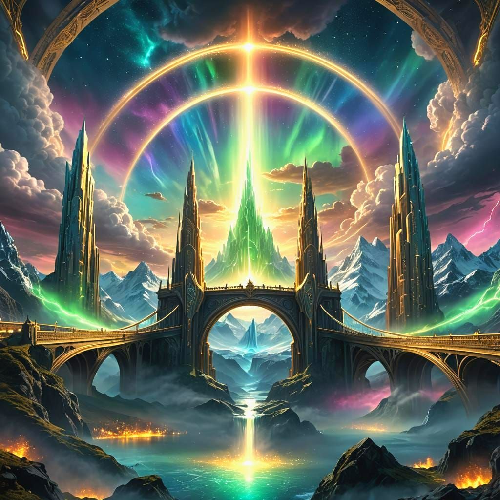 Mount Asgard öffne dich! - Canada - (in Anlehnung an Sesam öffne dich) - aus Asgard wird der Goldtopf am Ende des Regenb...