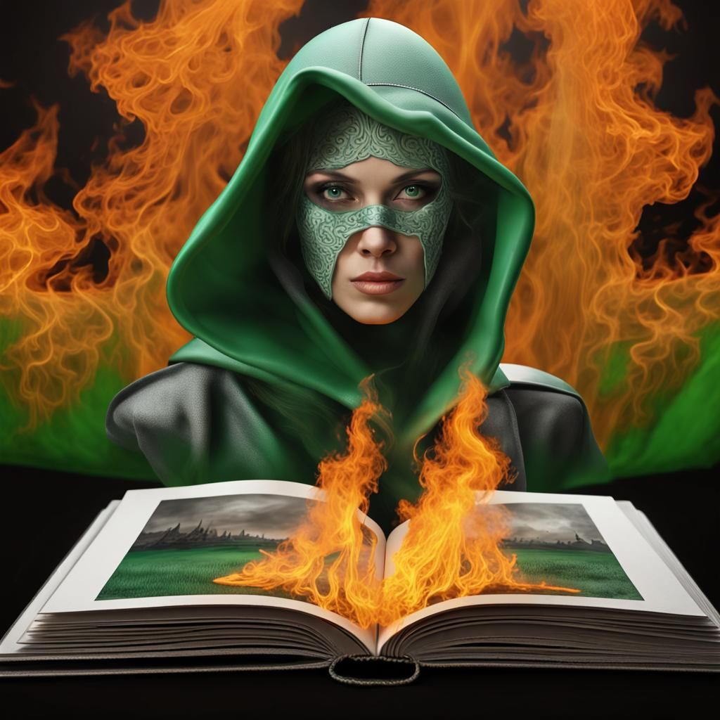 Fiery Thief Emerges from 3D Fantasy Map