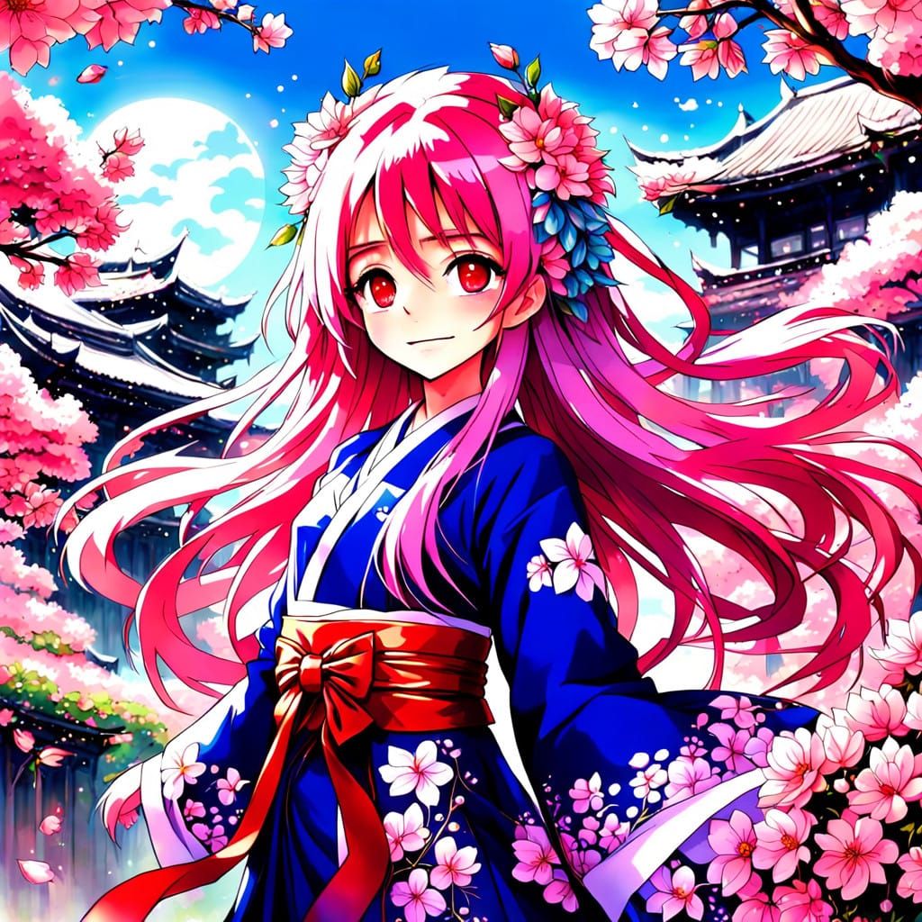 Fantastical Woman Adorns Herself with an Enchanting Oriental...