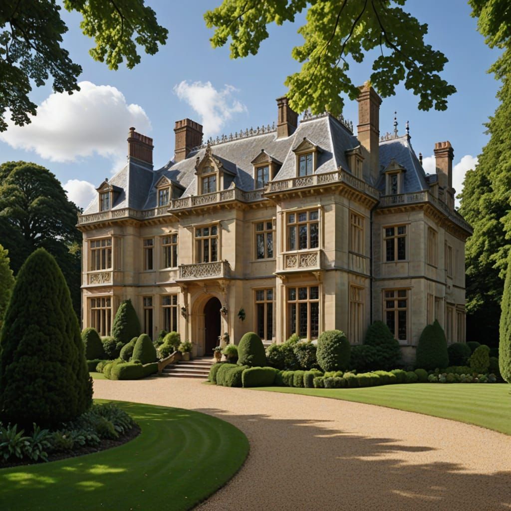 Gracious Elizabethan Mansion Architecture