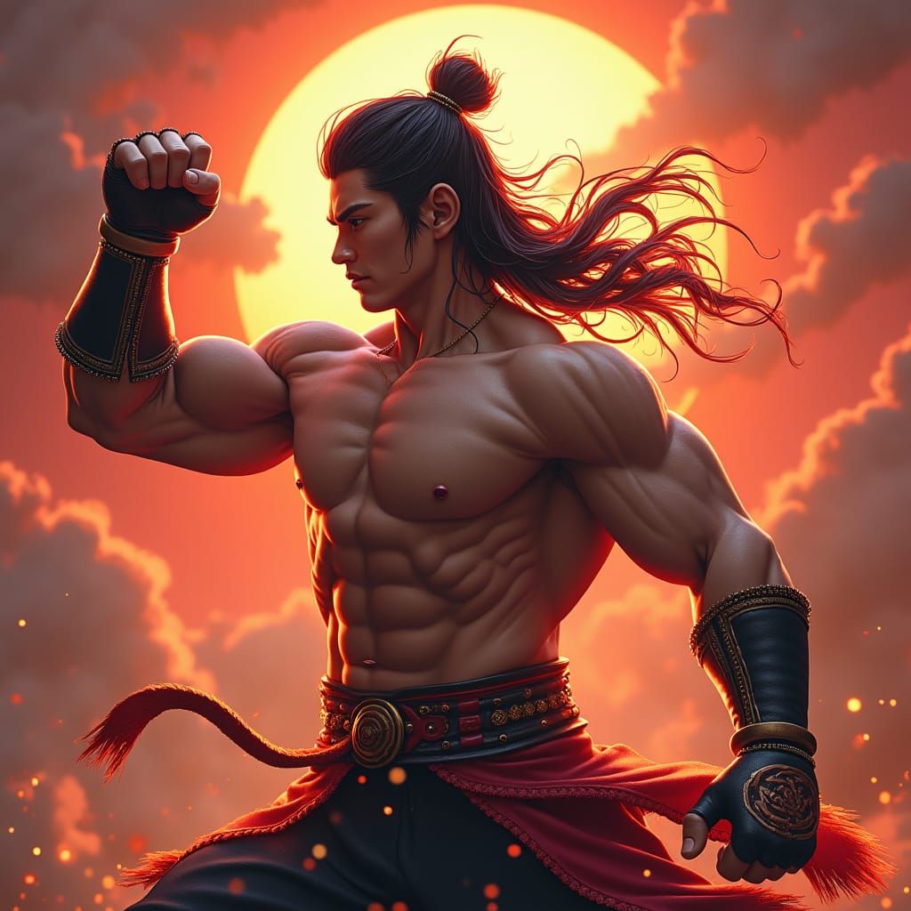 Jin Kazama: Ultimate Fighting Champion, Matte Painting