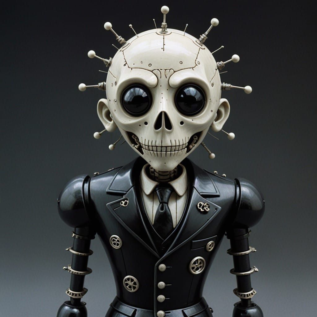 Surreal Automaton in a Haunted Victorian Aesthetic