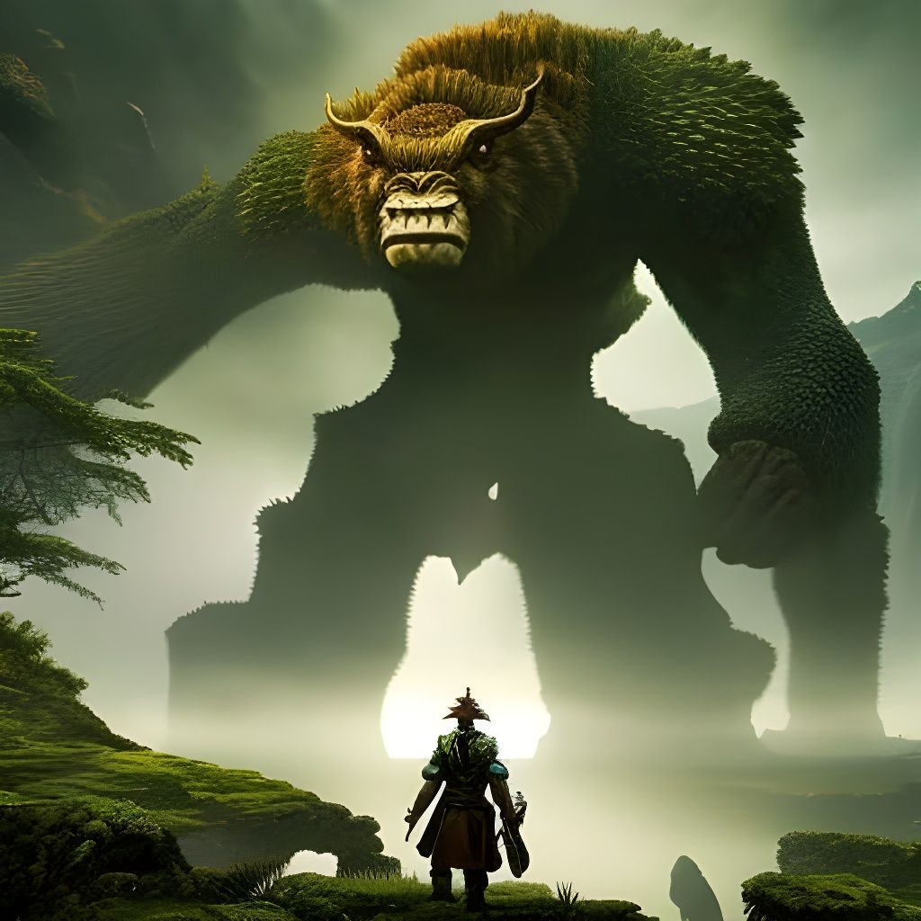 Giant Mountain Troll Fantasycore Masterpiece in 8K