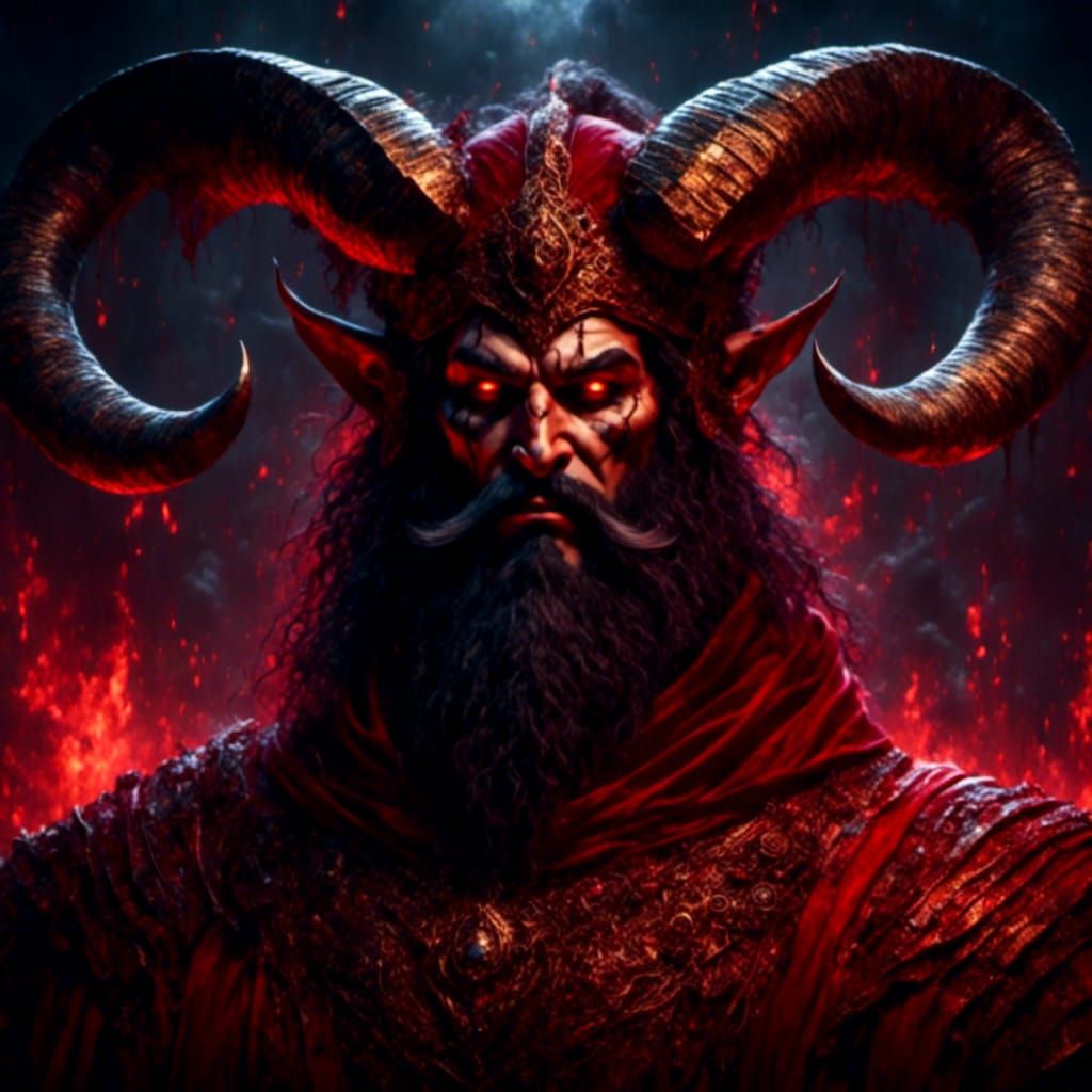 Portrait of a Friendly Titan in Oil Painting Style