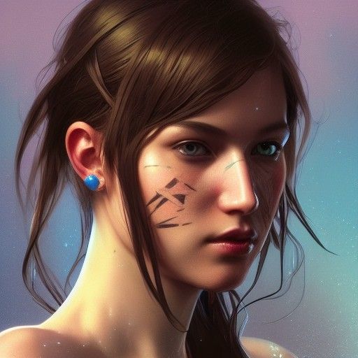 Treasure Map Portrait in Hyperdetailed Style