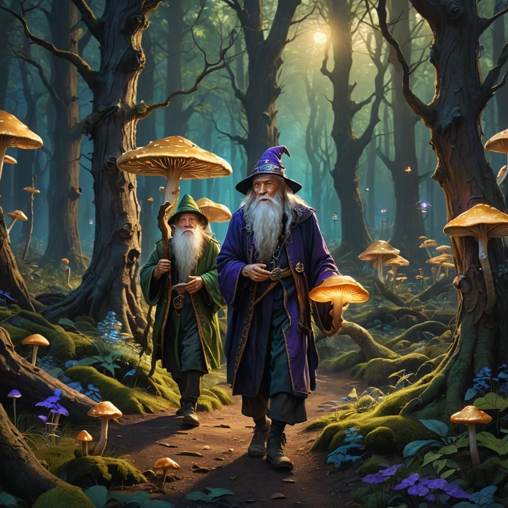 Enchanted Forest Night Walk with Wizards