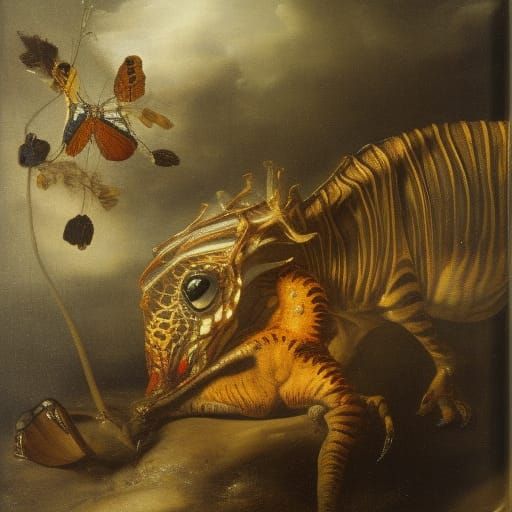 Reflective Still Life in Dutch Golden Age Style