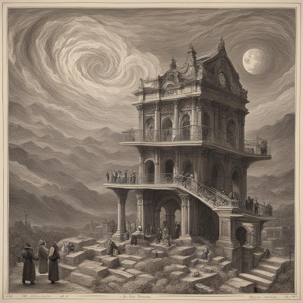 Illusion of Time: A Conceptual AI Artwork