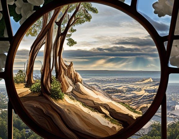 Dreamcatcher with Mandelbrot Fractal and Paisley Design